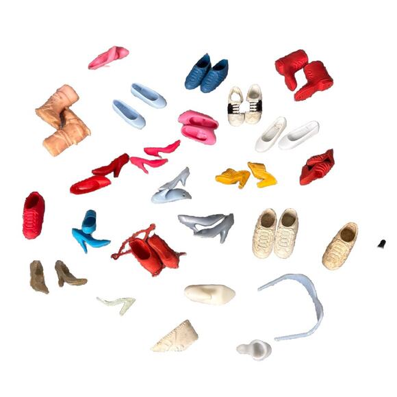 Mattel Other - Vintage Barbie Skipper Shoes Ballet Flats Heels Boots 70's 80's 90's Y2K